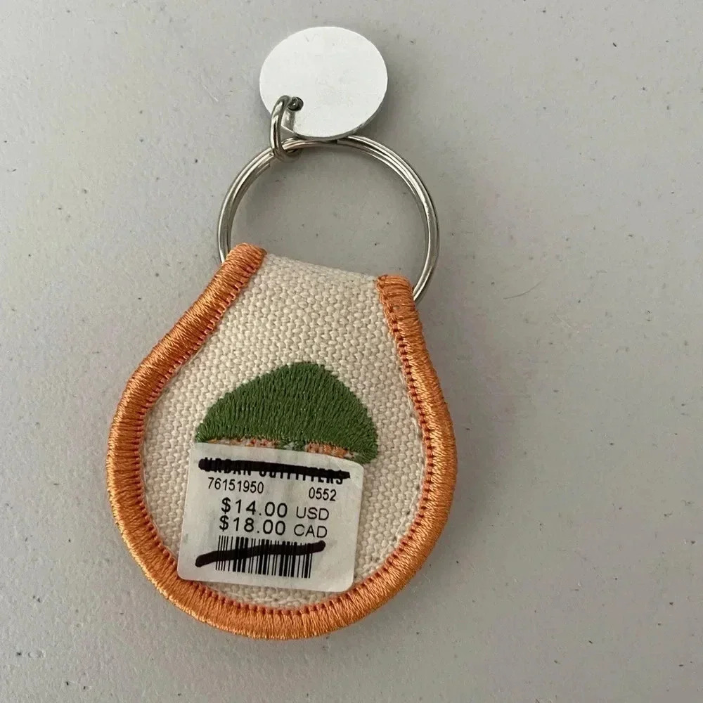 NWOT Three Potato Four Mushroom Patch Keychain - Picture 2 of 8